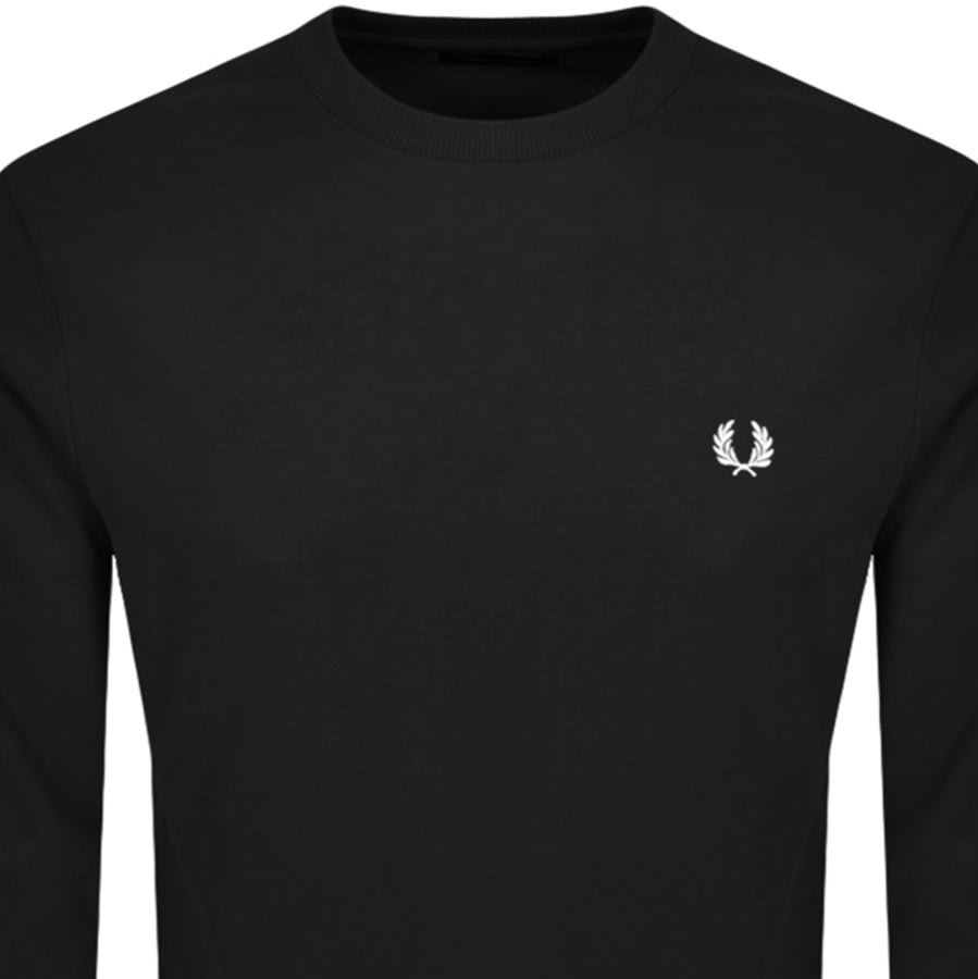 Alternative Image for ProductFred Perry Crew Neck Sweatshirt Black2